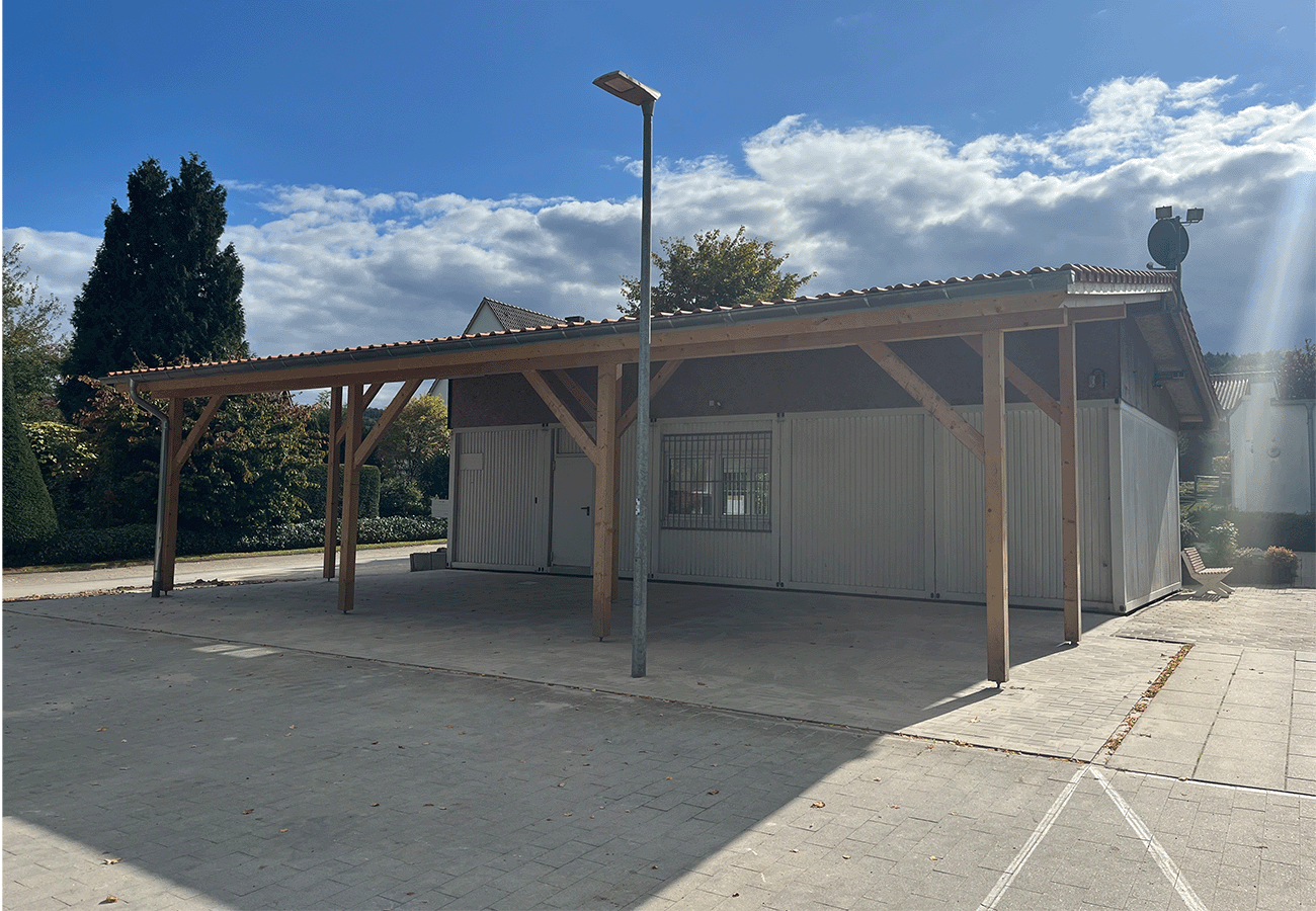 Der neugebaute Gemeinschaftsraum für Wehrendorf