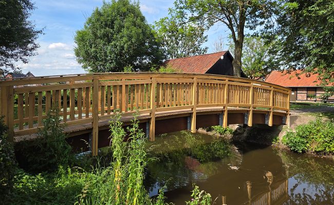 Image - Neubau der Brücke auf der Mühleninsel in Venne